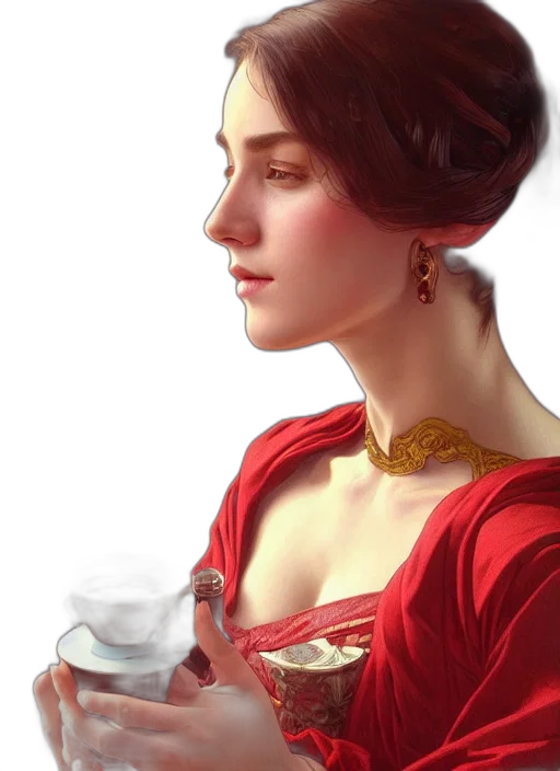 dress, jewelry, crown, face transparent PNG cut-out