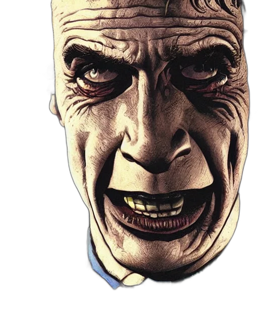 face, mask, staff, creature transparent PNG cut-out