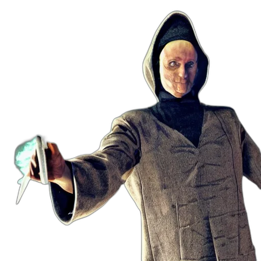 jacket, staff, mask, umbrella transparent PNG cut-out