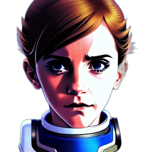face, robot, staff, concept art transparent PNG cut-out