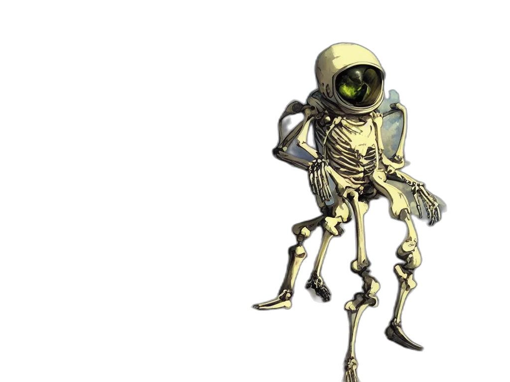 robot, creature, staff, animal transparent PNG cut-out