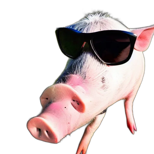 animal, face, 3d render, photorealistic transparent PNG cut-out