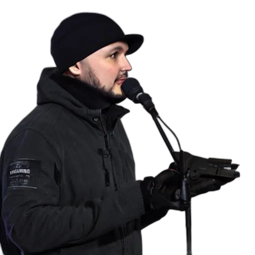 jacket, staff, hat, tim transparent PNG cut-out