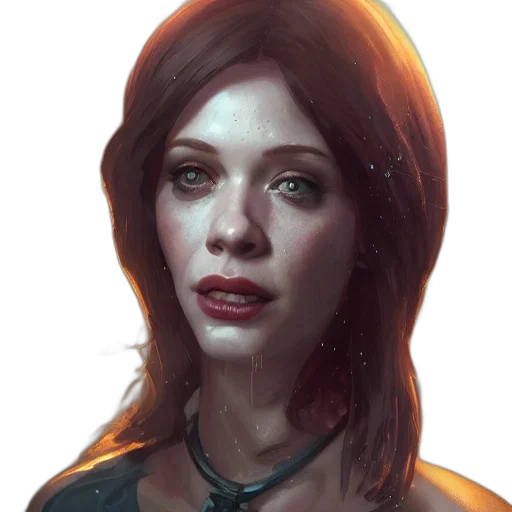 face, fantasy art, concept art, photorealistic transparent PNG cut-out