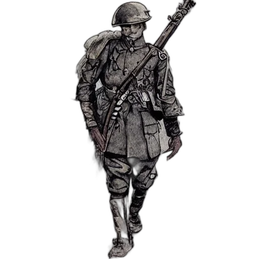 jacket, staff, weapon, concept art transparent PNG cut-out