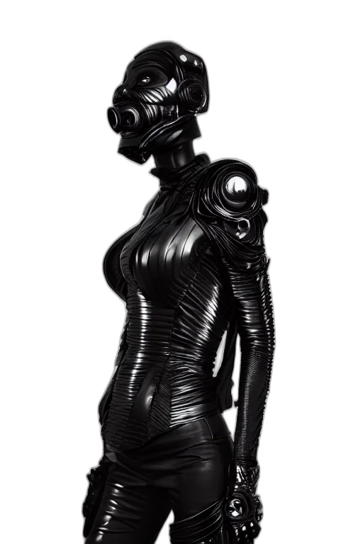 robot, dress, mask, creature transparent PNG cut-out