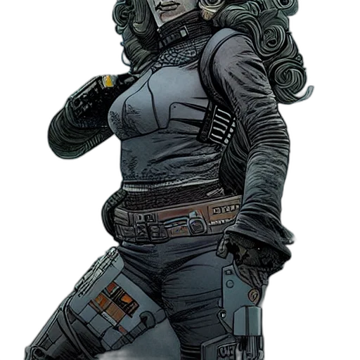 staff, jacket, weapon, robot transparent PNG cut-out