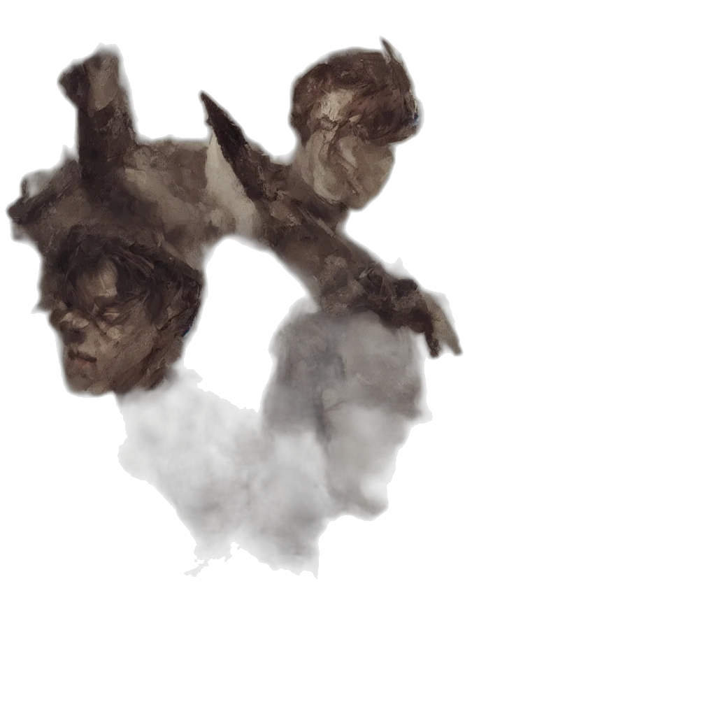 creature, mask, face, concept art transparent PNG cut-out