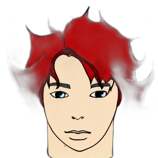 face, hair, mask, staff transparent PNG cut-out