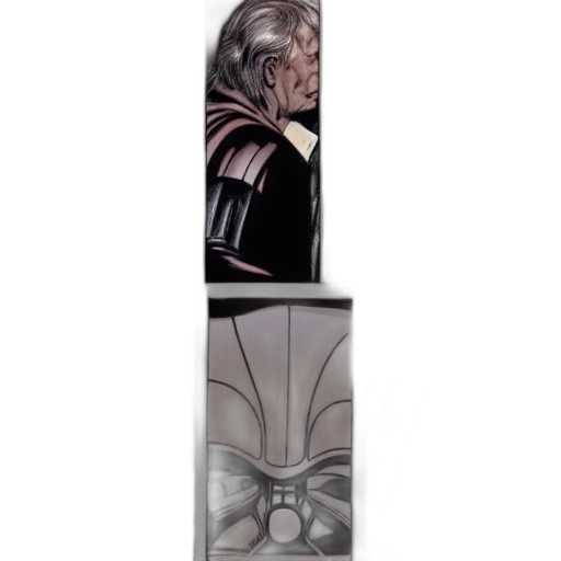 face, robot, sword, weapon transparent PNG cut-out