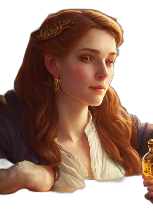 crown, jewelry, face, fantasy art transparent PNG cut-out