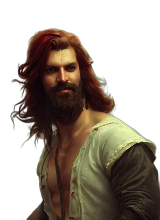 hair, face, fantasy art, photorealistic transparent PNG cut-out