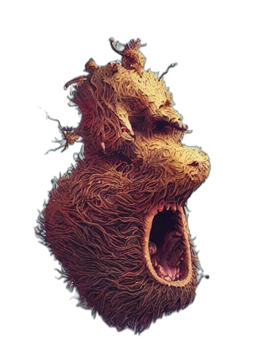 creature, animal, face, hair transparent PNG cut-out