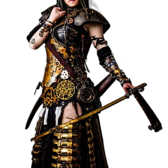 sword, staff, weapon, fantasy art transparent PNG cut-out