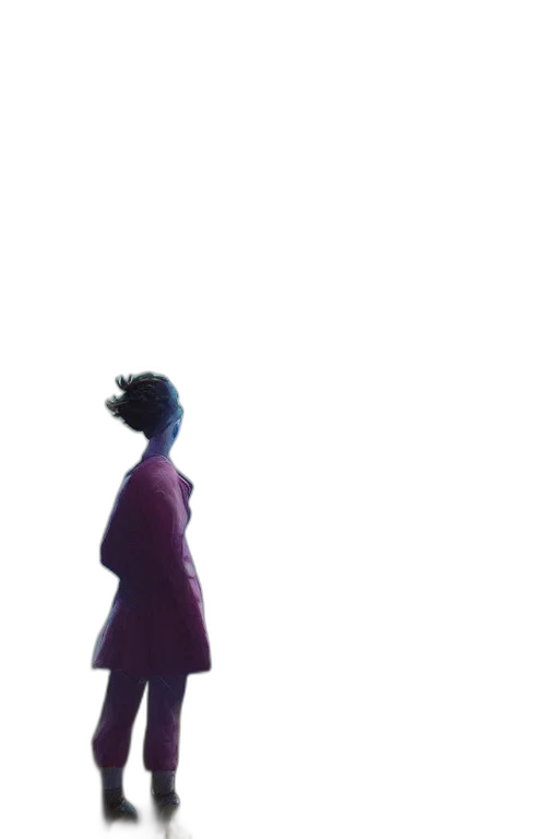 dress, jacket, staff, face transparent PNG cut-out