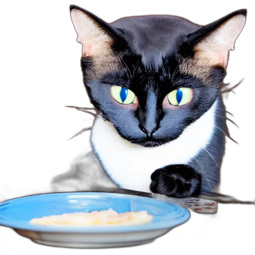 food, animal, photorealistic, black transparent PNG cut-out