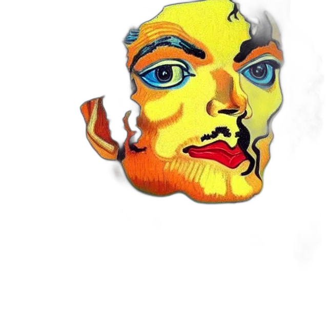 mask, face, crown, creature transparent PNG cut-out
