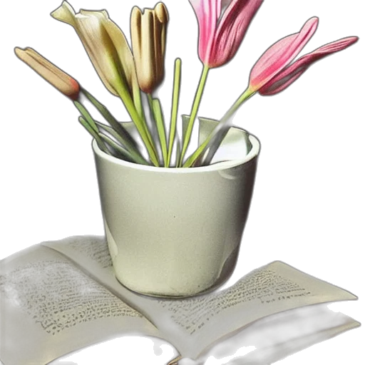 flower, crown, photorealistic, 3d render transparent PNG cut-out