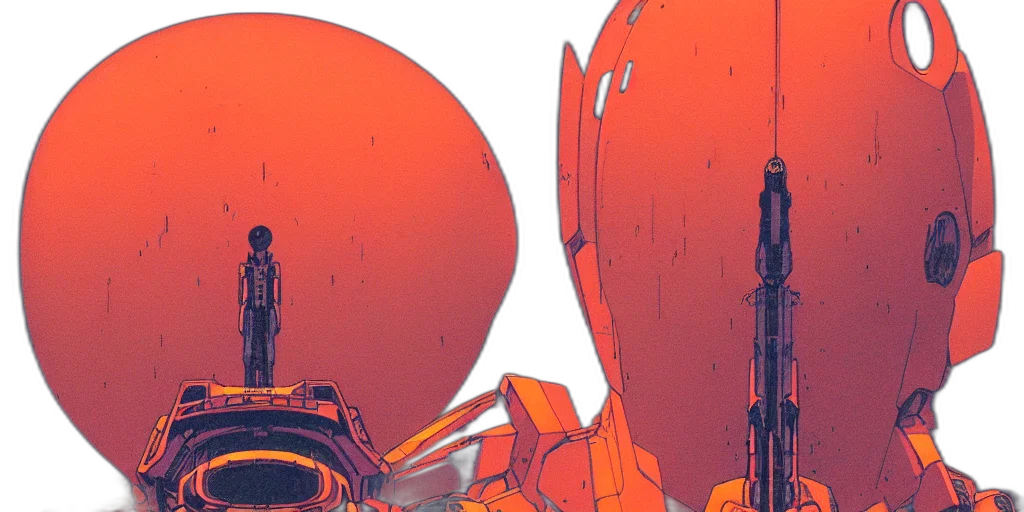 robot, concept art, comic book art, cyberpunk transparent PNG cut-out