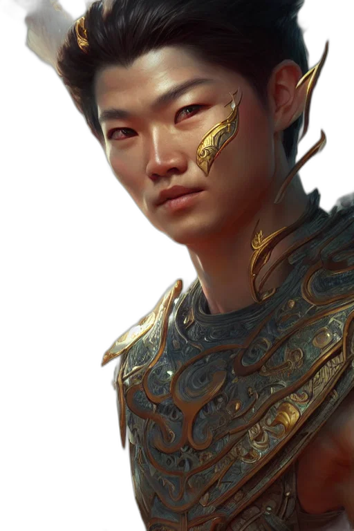 face, dragon, sword, fantasy art transparent PNG cut-out
