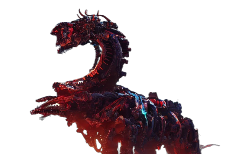 dragon, creature, animal, staff transparent PNG cut-out