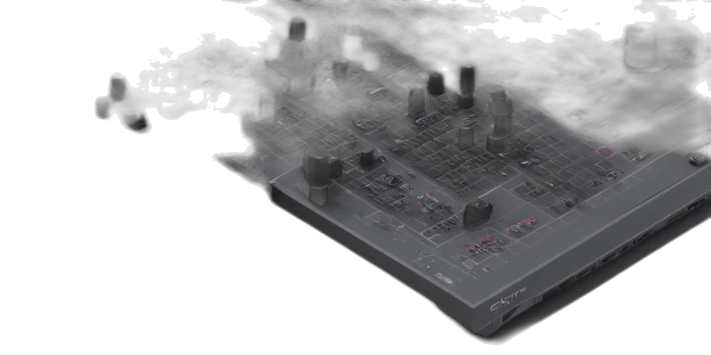 3d render, concept art, cyberpunk, vaporwave transparent PNG cut-out
