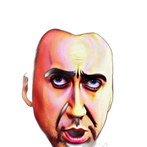 face, mask, cartoon, photorealistic transparent PNG cut-out