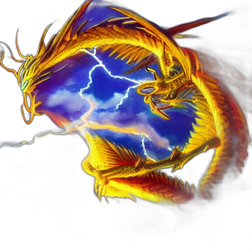 dragon, staff, fantasy art, concept art transparent PNG cut-out