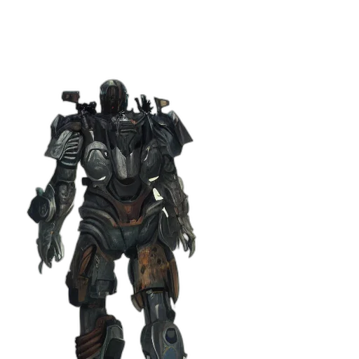 robot, weapon, creature, staff transparent PNG cut-out