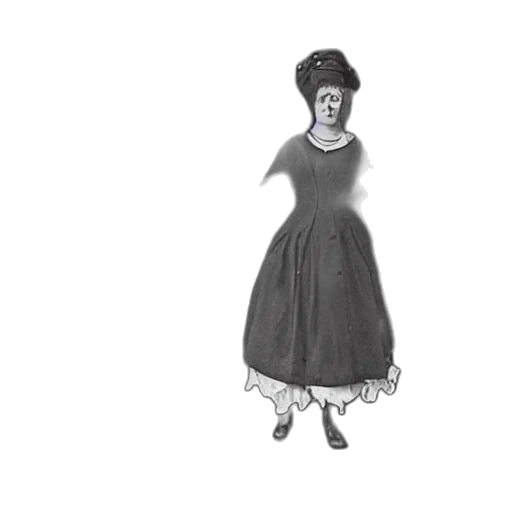 dress, hat, staff, face transparent PNG cut-out