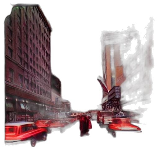 car, building, robot, concept art transparent PNG cut-out
