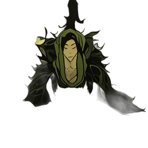 mask, staff, dragon, creature transparent PNG cut-out
