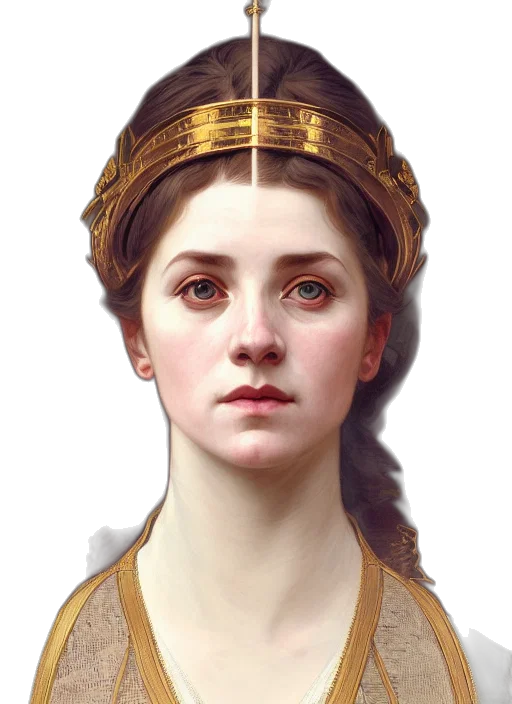 crown, face, jewelry, staff transparent PNG cut-out