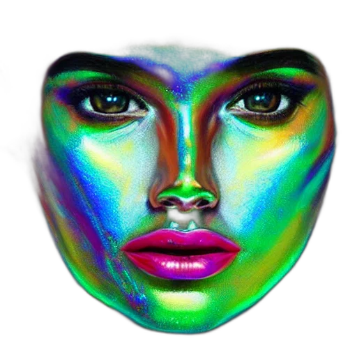 mask, face, jewelry, photorealistic transparent PNG cut-out