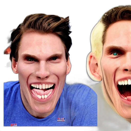 face, mask, creature, photorealistic transparent PNG cut-out