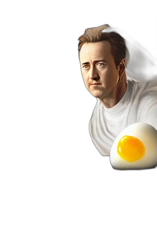 food, face, robot, photorealistic transparent PNG cut-out