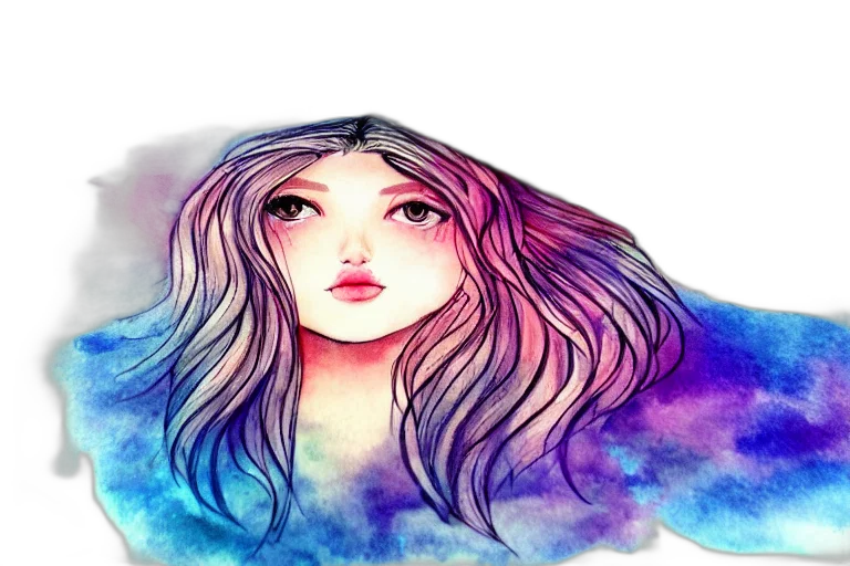 face, mask, hair, dress transparent PNG cut-out