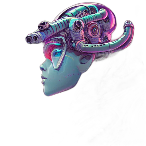 mask, robot, face, crown transparent PNG cut-out