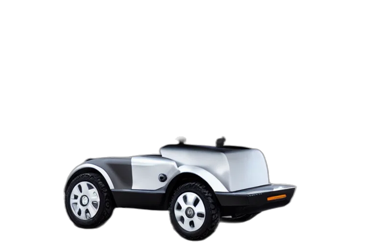 car, robot, weapon, 3d render transparent PNG cut-out
