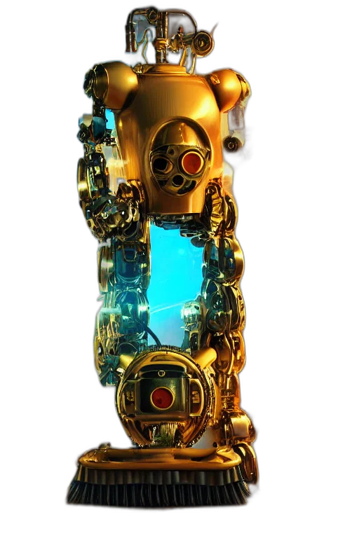 robot, weapon, staff, animal transparent PNG cut-out