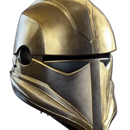 mask, weapon, concept art, 3d render transparent PNG cut-out