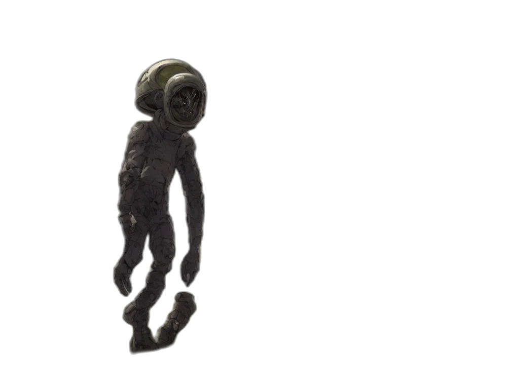 creature, robot, staff, mask transparent PNG cut-out
