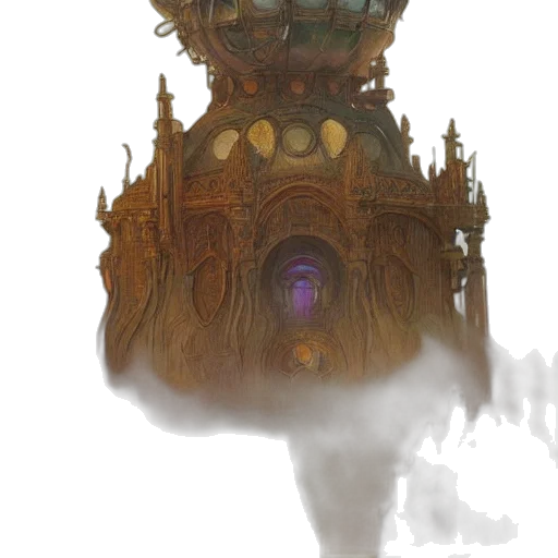 mask, staff, crown, building transparent PNG cut-out