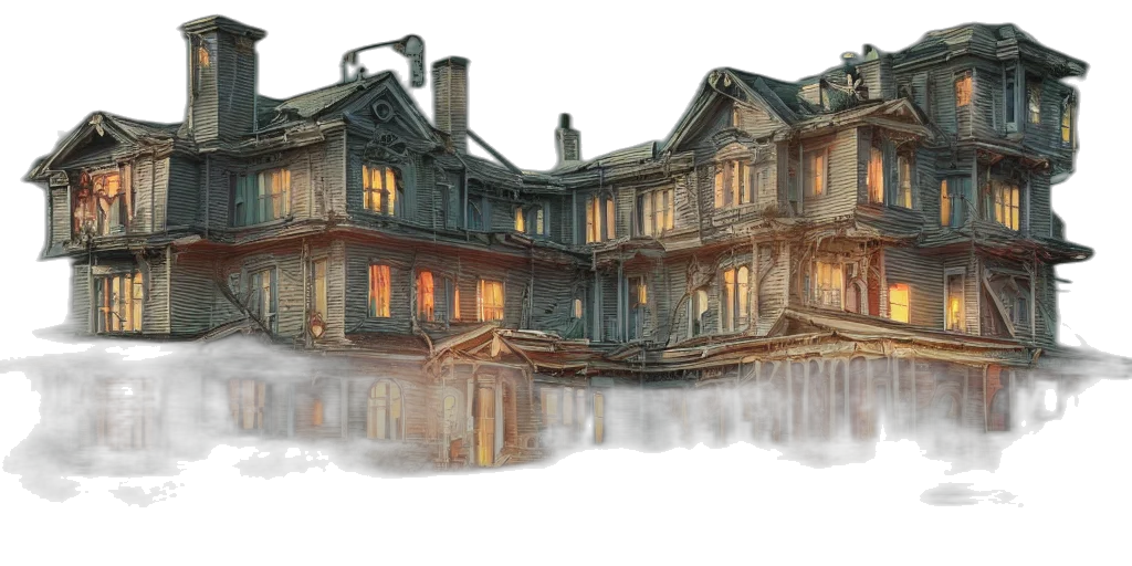 building, concept art, watercolor, 3d render transparent PNG cut-out