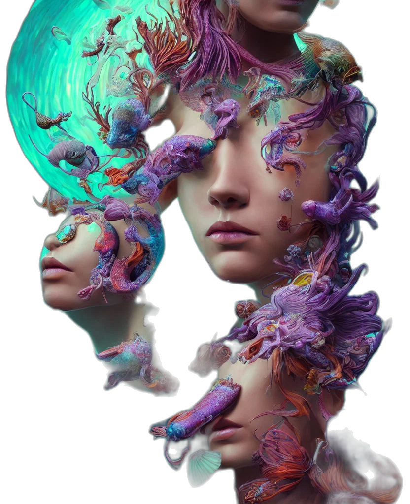 mask, face, crown, creature transparent PNG cut-out