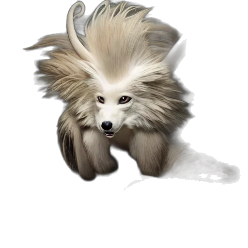 hair, animal, creature, staff transparent PNG cut-out