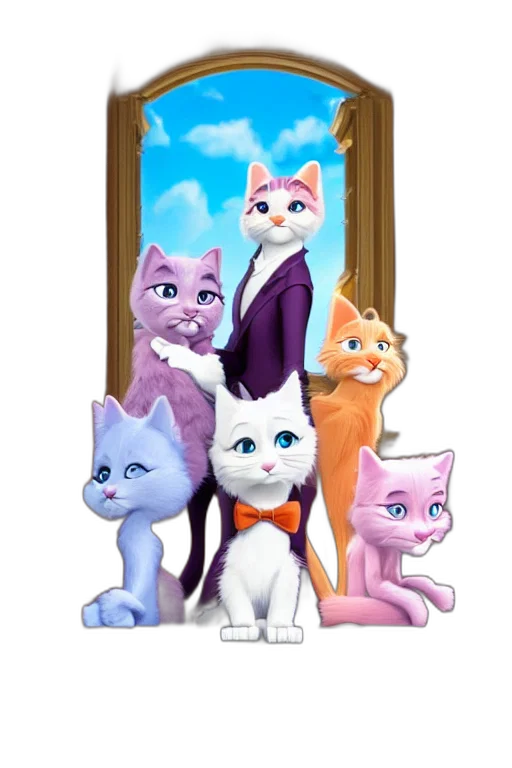 staff, concept art, cartoon, 3d render transparent PNG cut-out