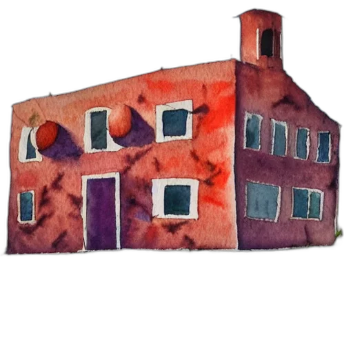 building, furniture, watercolor, concept art transparent PNG cut-out