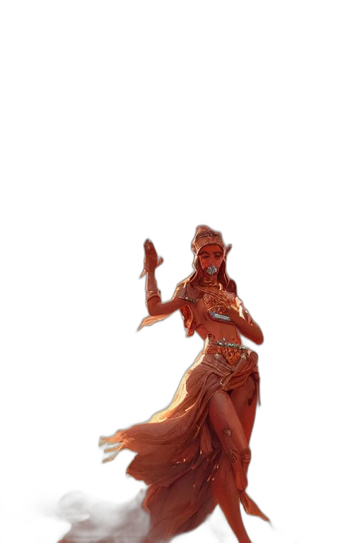 staff, dress, creature, concept art transparent PNG cut-out