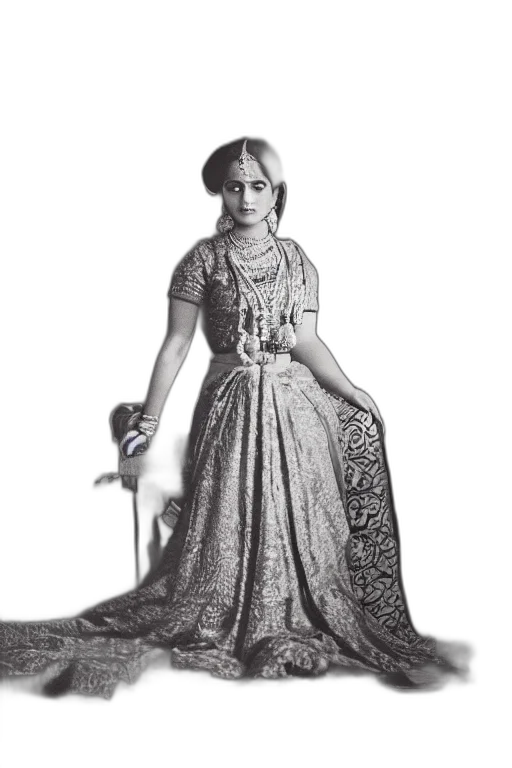 dress, staff, jewelry, sword transparent PNG cut-out